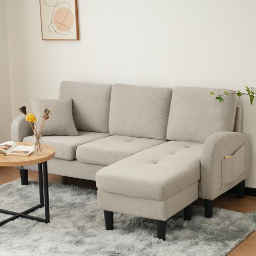 Seater shaped sofa couch - 3-seater,
