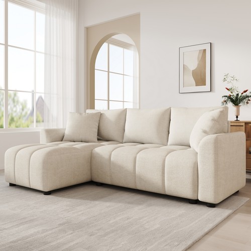 Beige seater shaped corner - beige, 3