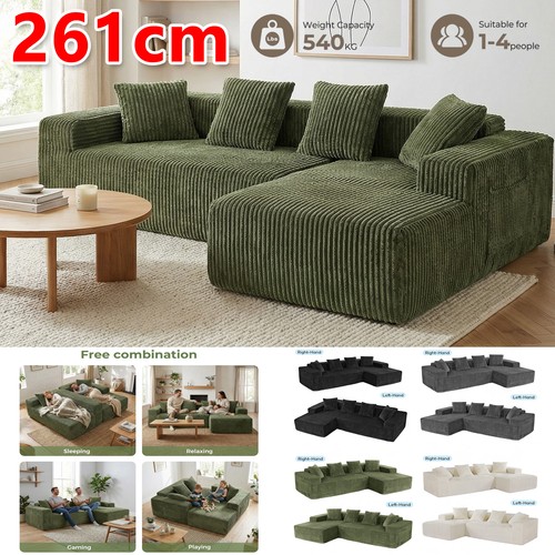 Shaped corner sofa with - sofa,