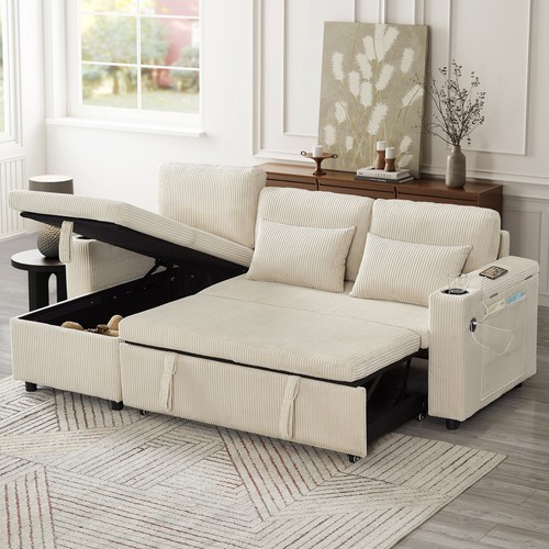 Shaped sofa bed seater - sofa,