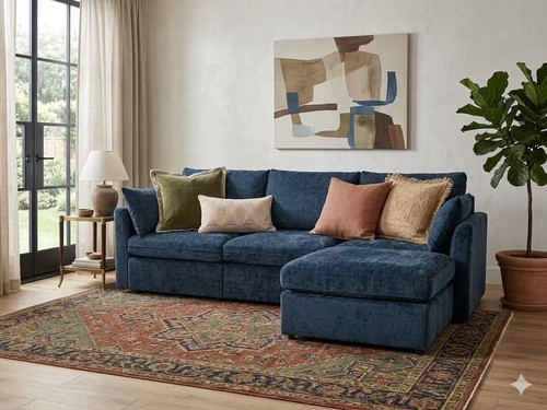 Modern sectional sofa with - sectional,