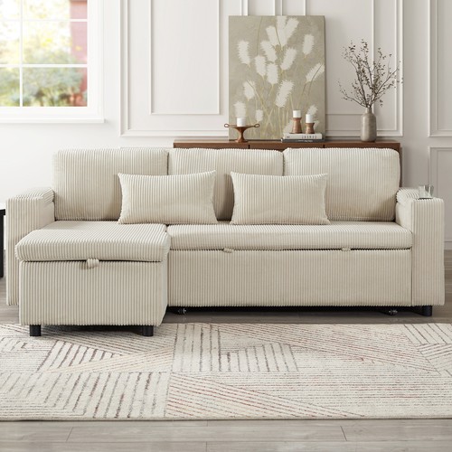 Shaped sofa bed seater - bed, 3